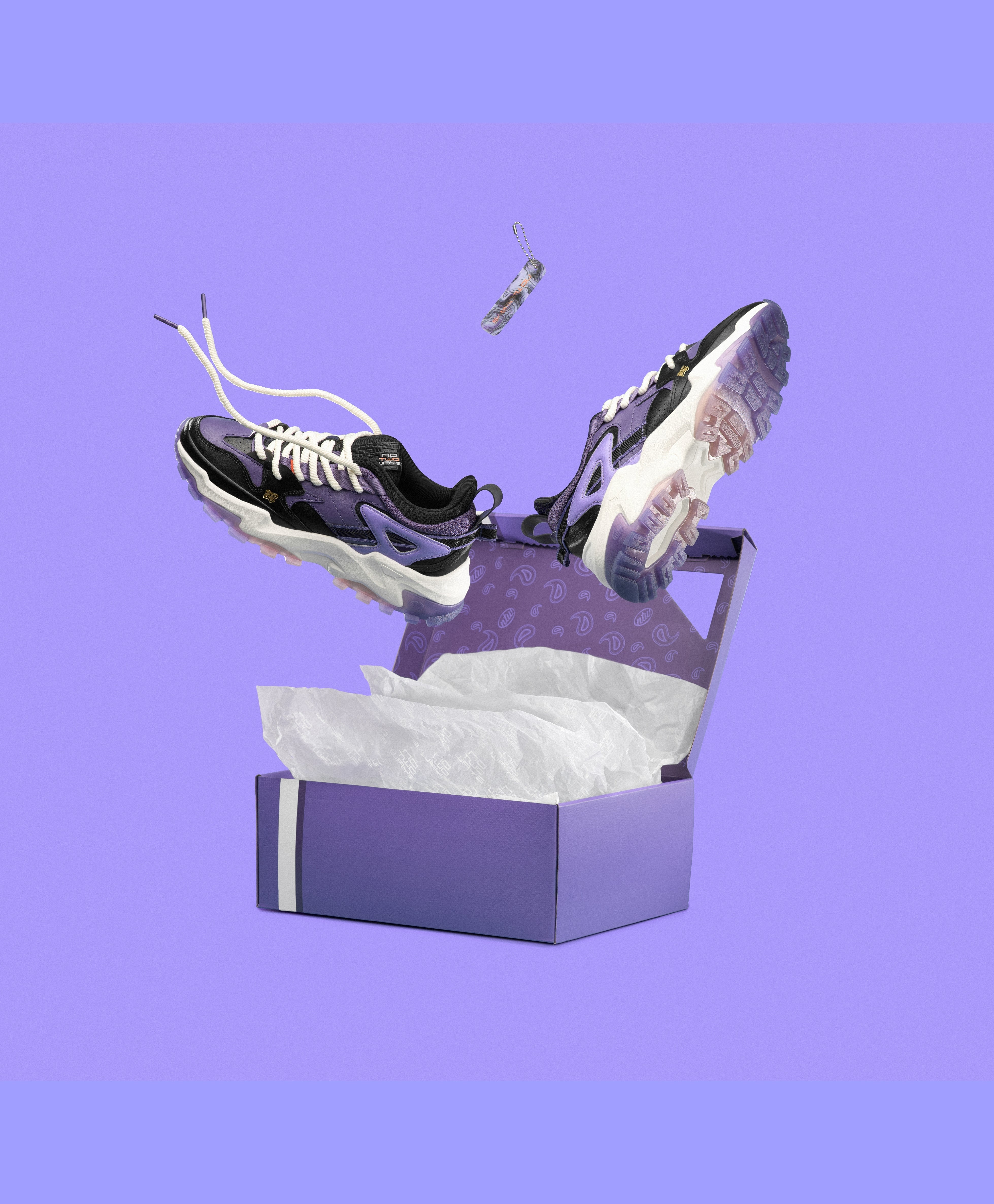 Roxo + White Socks: Size 8 - Image 2